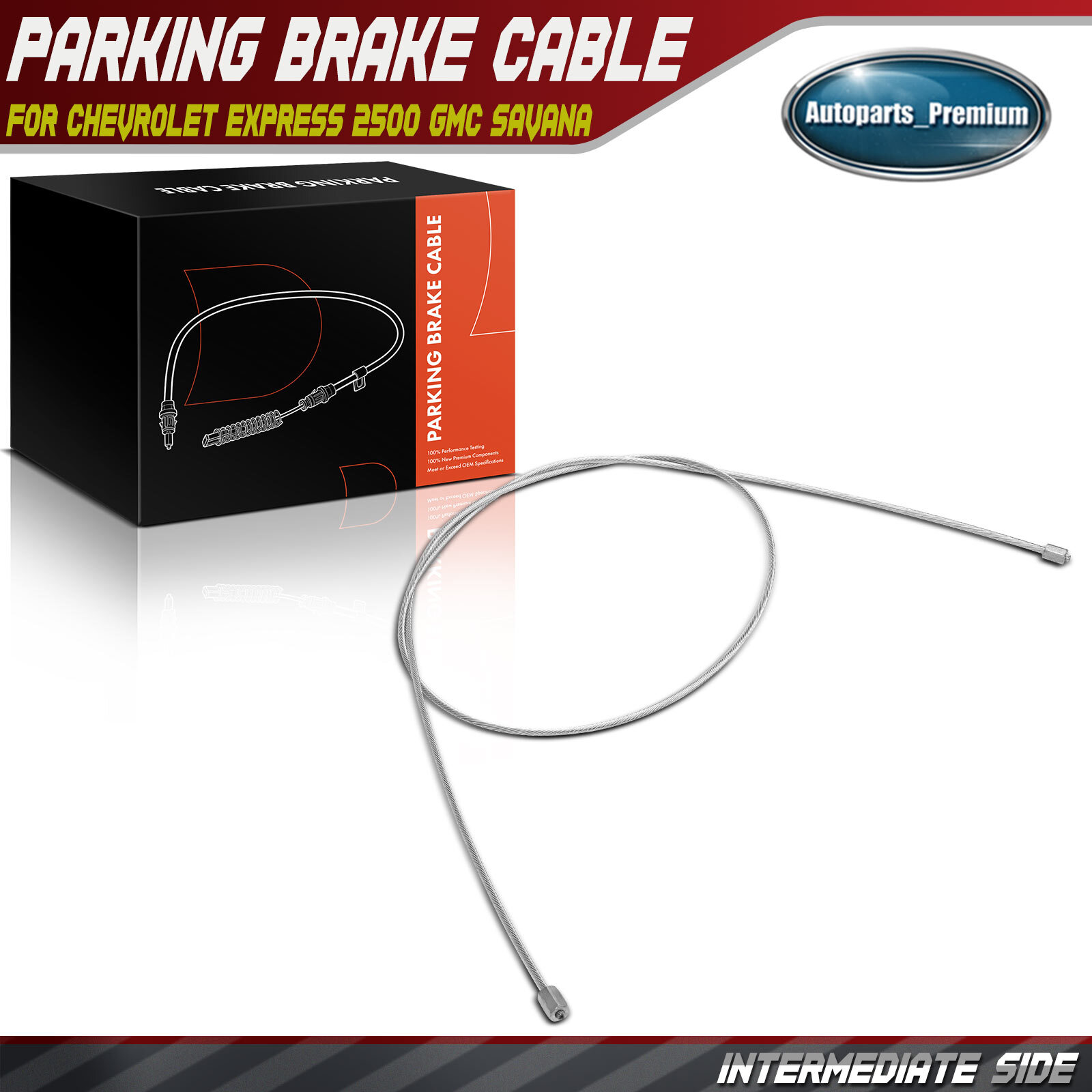 Intermediate Parking Brake Cable for GMC Savana 2500 Chevrolet Express 3500 2500