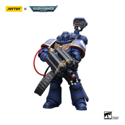 JoyToy Space Marines - Ultramarines - Desolation Marine with Castellan Launcher 