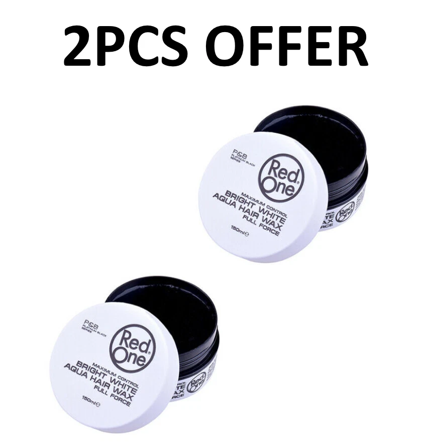 REDONE RED ONE AQUA HAIR GEL WAX FULL FORCE - MAXIMUM CONTROL - White - 150ML 2 piece