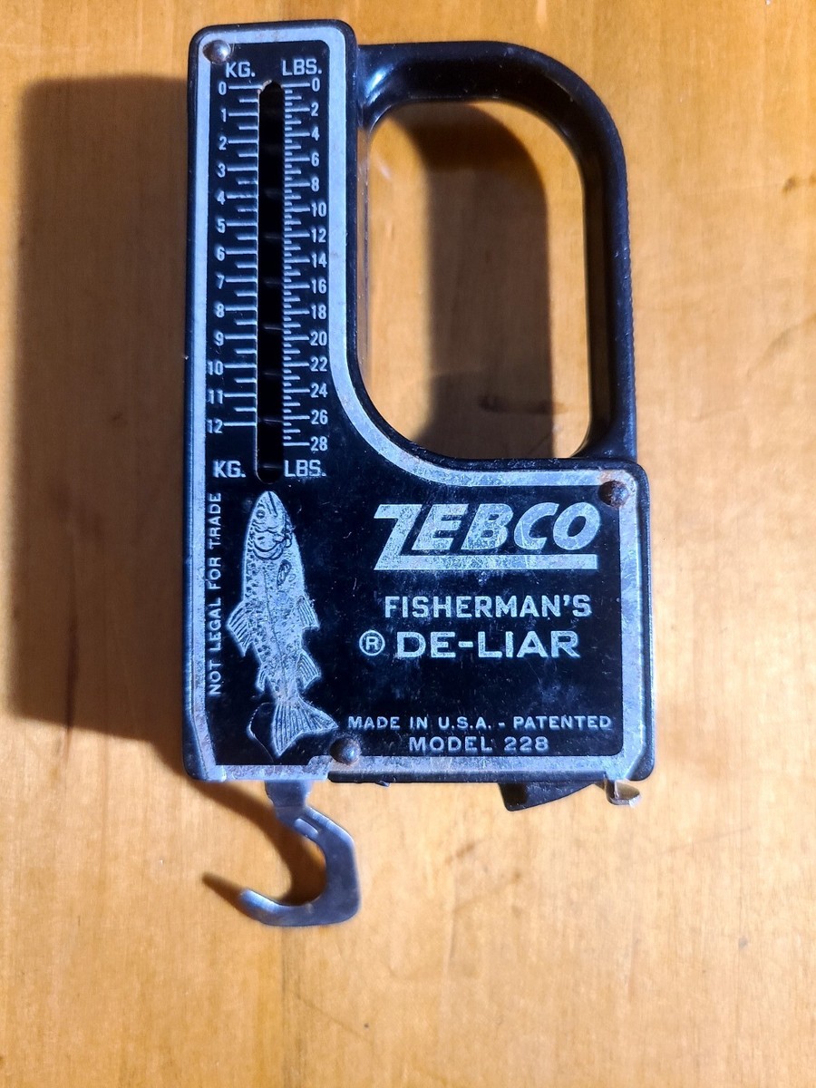 Vintage Zebco Fisherman's De-Liar Model 208 Fish Tape Measure