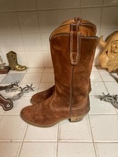 Wolverine 1974 Red Suede Cowboy Boot Women s Sz 7.5 M Made in USA