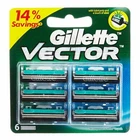Gillette Vector 12 pc Cartridges Blades Fits Contour Atra Plus Refills free ship