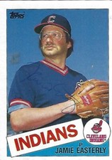 Autographed/Signed 1985 Topps #764 Jamie Easterly Cleveland Indians Tough Sig