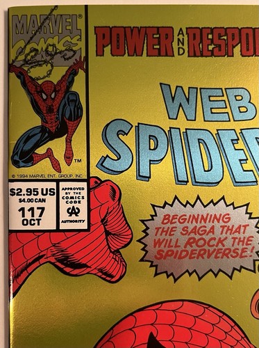 Web Of Spiderman Vol. 1 #117 (Marvel, 1994)-VF/NM-Cover C (Foil Variant) - Picture 2 of 10