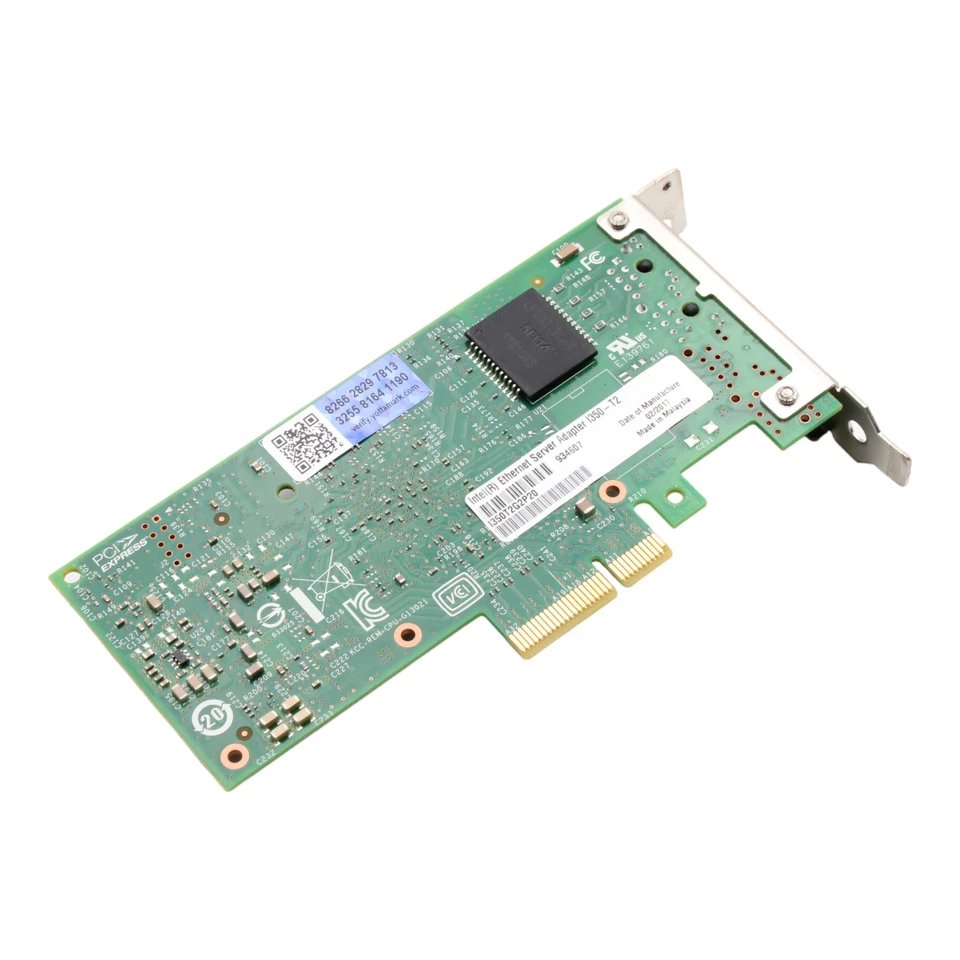 Intel i350-T2 Dual Port 2x RJ-45 PCIe 2.1 x4 Low Profile Network Controller - Bild 2 von 2
