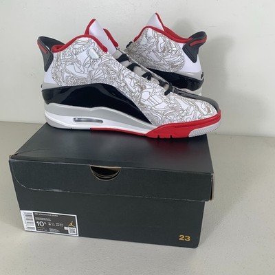 Nike Air Jordan Dub Zero White True Red Black 311046-160 Men's Size 10.5