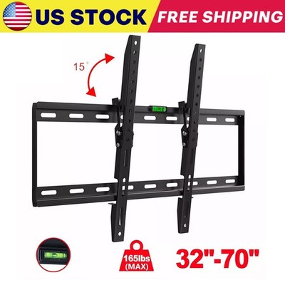 TV WALL BRACKET MOUNT SLIM FOR 32 40 42 50 65 70 75 INCH FLAT 3D LCD LED PLASMA