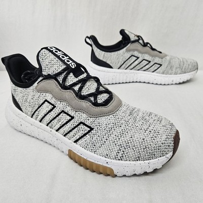 Adidas Kaptir Flow 2.0 Athletic Sneakers JR8505 Grey Black Knit Womens Size 11