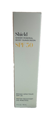 Shaklee Shield Mineral Body Sunscreen SPF 30 Broad Spectrum Water Resistant 4oz