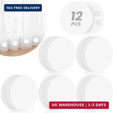 12 Pack Shower Curtain Weights, Rubber Covered Magnetic Curtain Weights, Shower