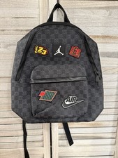 Jordan Jumpman Air Jordan 23 Flight Club Backpack Black Zip Pockets O/S