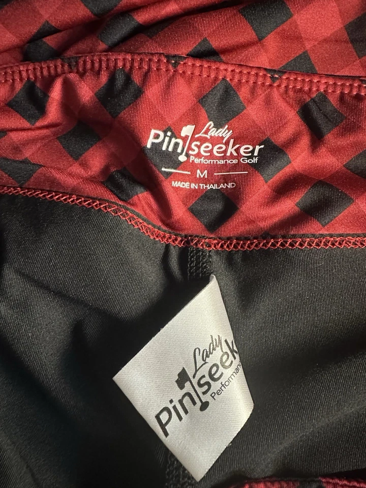 Pantalón corto de golf Lady Pinseeker de rendimiento para mujer talla M a cuadros Foto 3 de 3