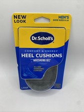 Dr. Scholl's Comfort Heel Cushions with Massaging Gel for Men Size 8-14