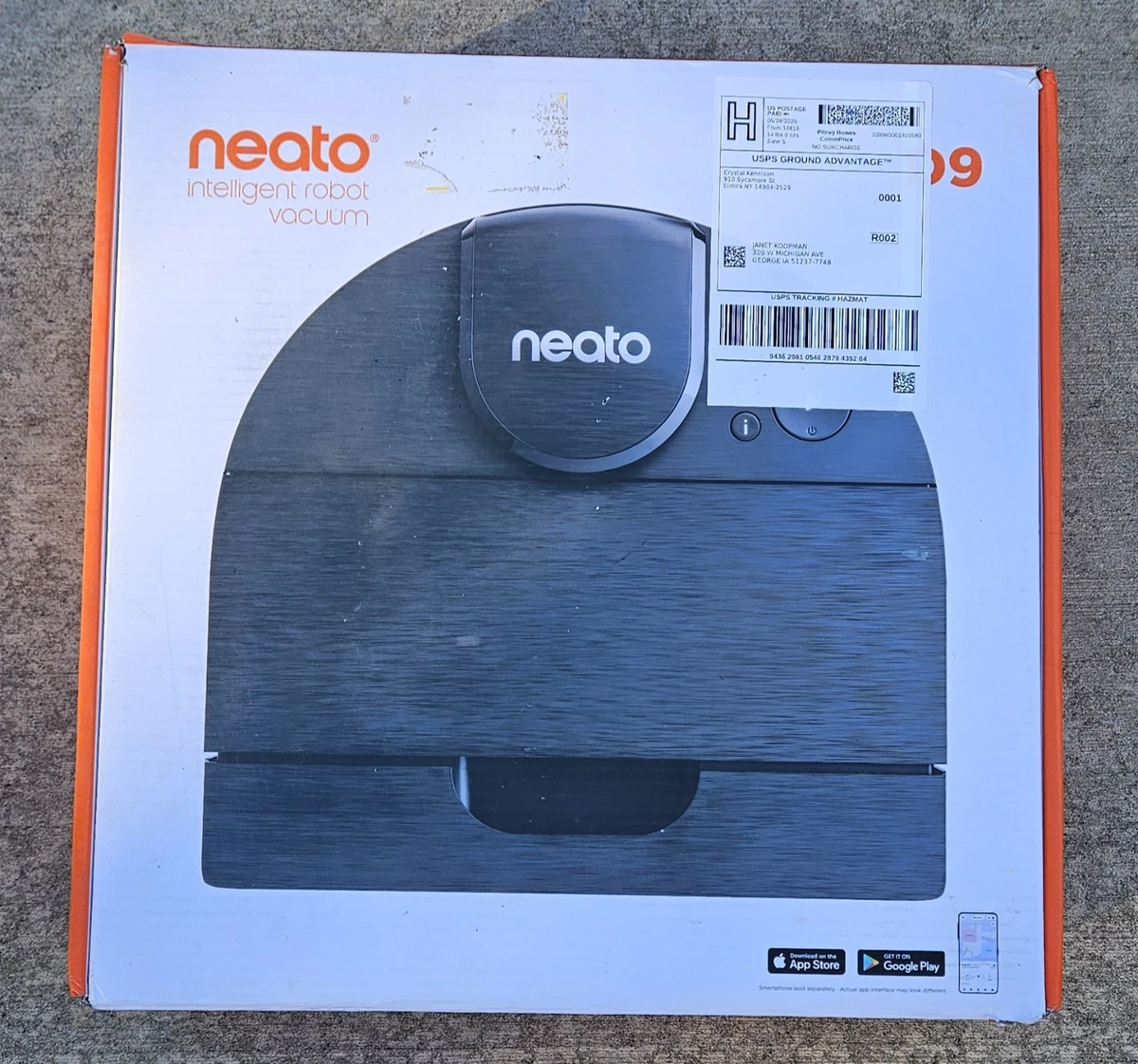 Cassonetto Sporco Per Neato Botvac D3 D4 D5 D6 D7 Connected, Nero, Nuovo