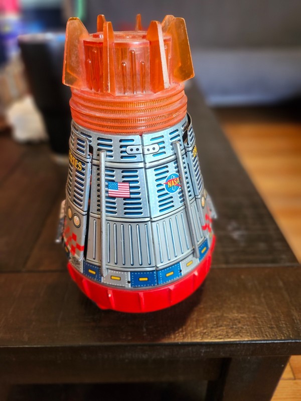 battery operated space capsule japan pre 70s