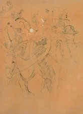 TOULOUSE LAUTREC : Au moulin rouge, GRAVURE signée, 1951