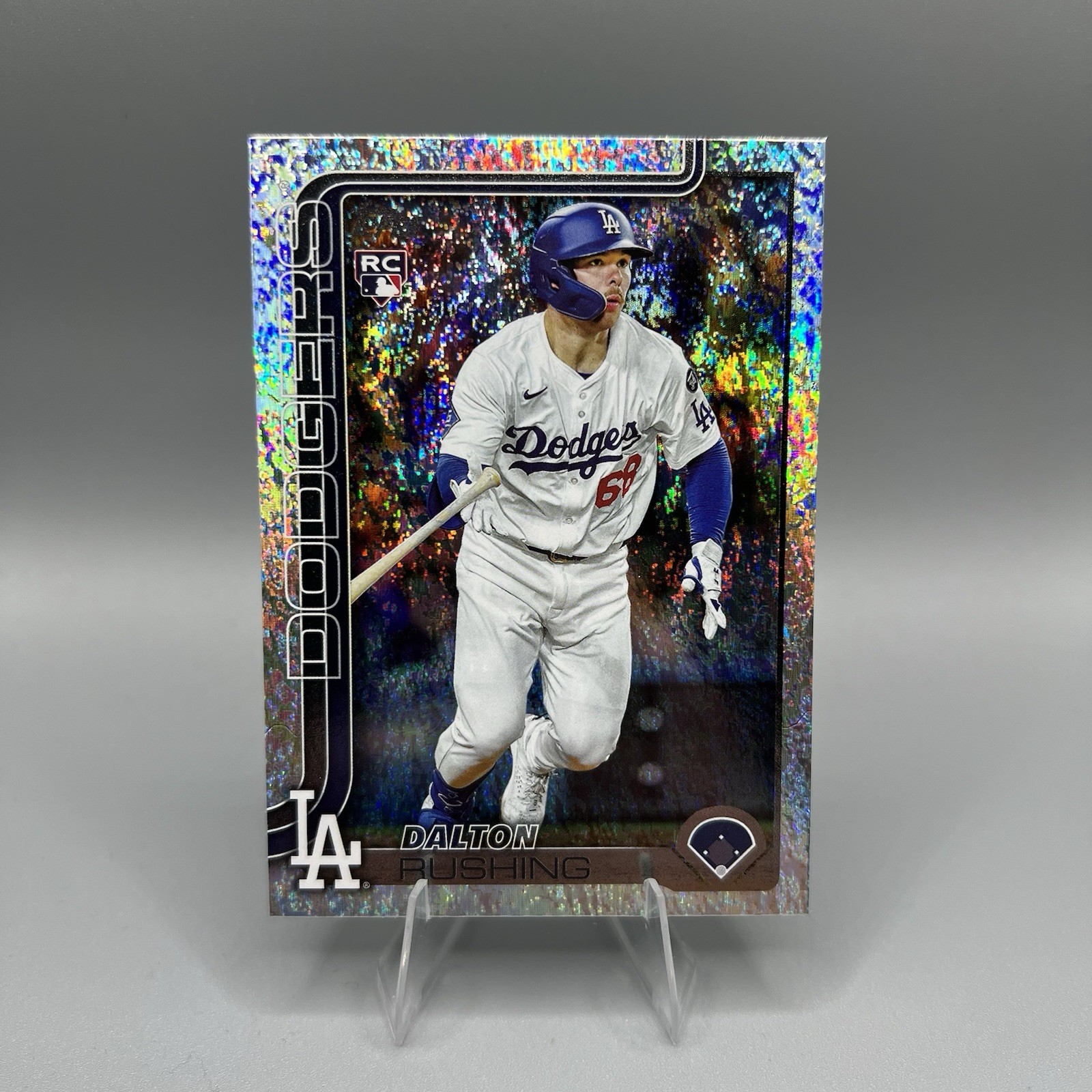 2025 Topps Update Dalton Rushing #US38 Holo Foil Los Angeles Dodgers RC