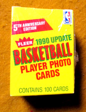Fleer 1990 Update Basketball NBA Sealed Box 5th Anniversary Edition 100 Cards