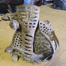 Antique Rustic Primitive Corn Sheller Farm Tool Cast Iron Shucker Old Farm Decor