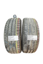 2 PNEUMATICI USATI 195/60 R 15 88V CONTINENTAL ESTIVO 5 MM DOT 0422