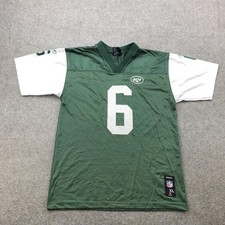 New York Jets Jersey Youth XL Green White NFL Football Mark Sanchez Reebok