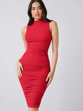SHEIN Mock Neck Bodycon Dress Womens Medium NWOT