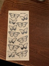 Silver Butterfly Stickers For Cardmaking, Scrapbooking, Journaling. Brand New.