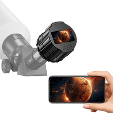 Wifi Telescope Camera Eyepiece, 64G Electronic Eyepiece Camera with 1.5" Screen,
