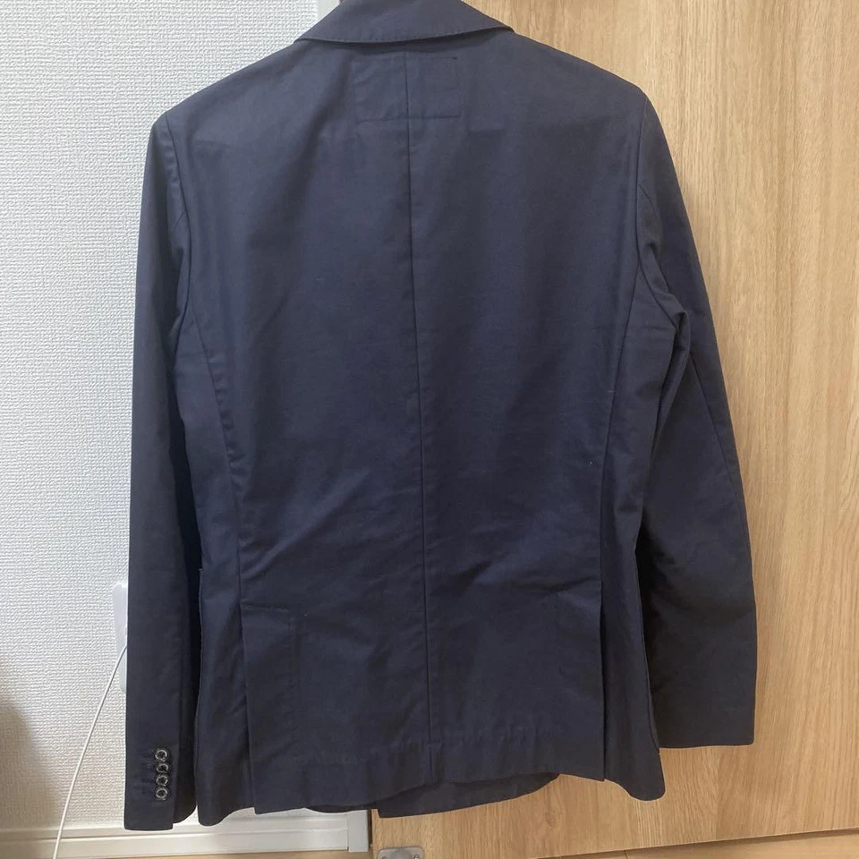 Uma beleza muito rara! Jaqueta dupla vizinhança azul escuro P - Imagem 3 de 4