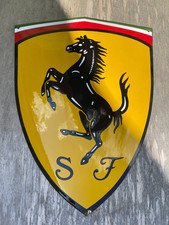 Ferrari porcelain sign advertising vintage garage 24" USA Italy Milano