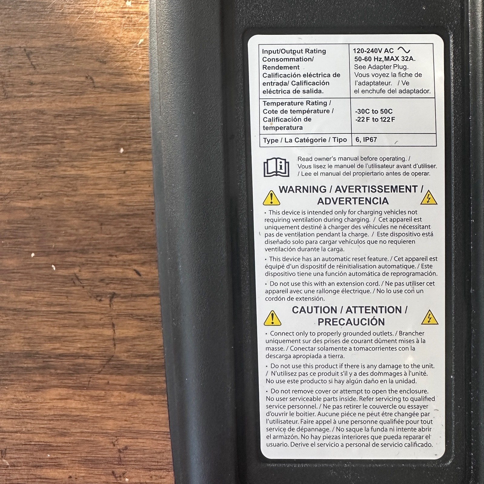 Toyota bZ4X EV Charger Prius Rav4 Prime home charge charging cable 120v J1772 UL