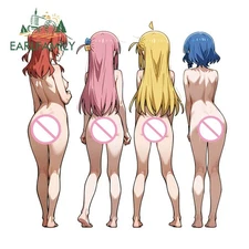 EARLFAMILY Bocchi The Rock! Anime Car Sticker Artistic Rearview Mirror Decal