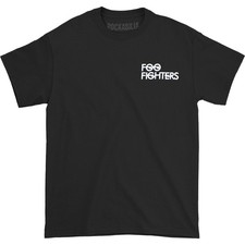 Men's Foo Fighters Flash Logo (Back Print) Slim Fit T-shirt XX-Large Black