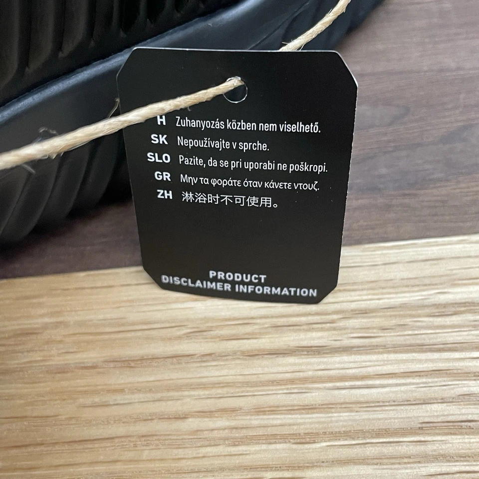 Sandálias Adidas Alpha Bounce 2 Slides Masculinas Tamanho 10 Pretas Slip On Atlético Novo com etiquetas - Imagem 2 de 4