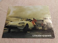 Citroen D Estate DS Safari 1973-75 UK Market Foldout Brochure D23 VGC FREE POST