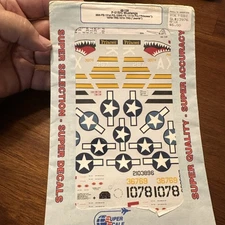 Superscale Decals 480138 1/48 Scale P-51B/C Mustangs Princess & Jeanie