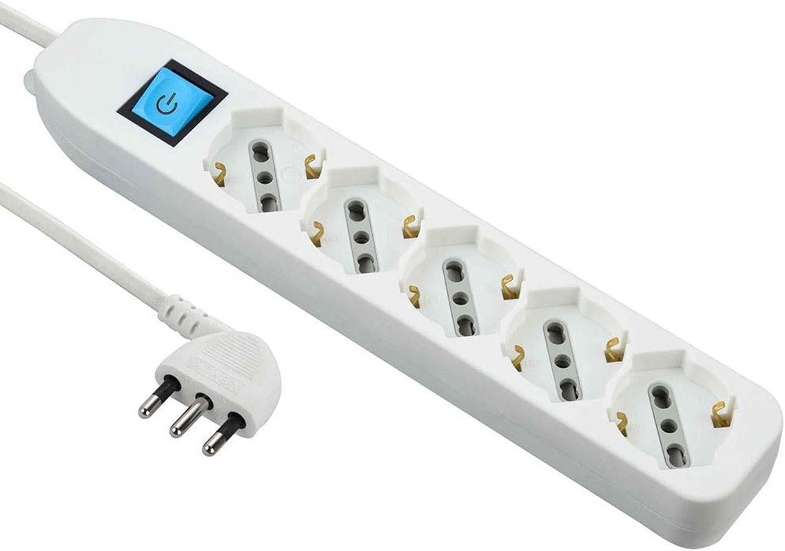 Offerta Multipresa 5 Posti Bianca 62094 - Prezzo Shock Casa Ufficio