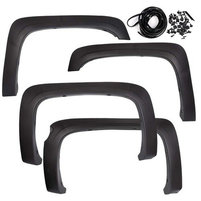 07-13 Chevy Silverado 1500 Short Bed Fender Flares Textured Black Factory Style