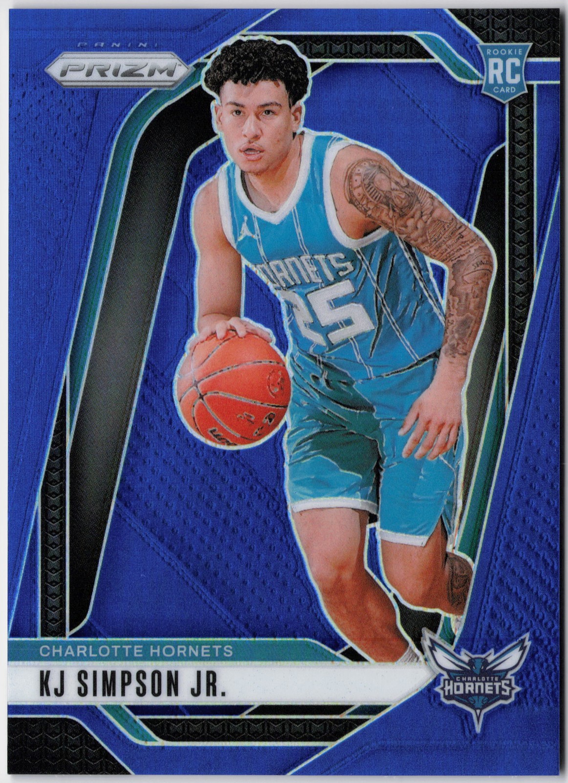 2024-25 Panini Prizm #247 KJ Simpson Jr. Prizms Blue #/199