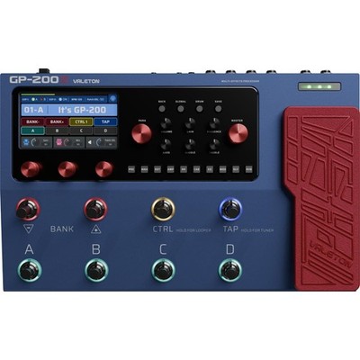 Valeton Gp-200X Guitar Pedal Multi-Effects Processor With Guitar, Bass, Amp Mod_
