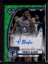 ✨ 2024‑25 Bowman U Chrome #82 Prince Aligbe 💚 Prospects Au Green Shimmer
