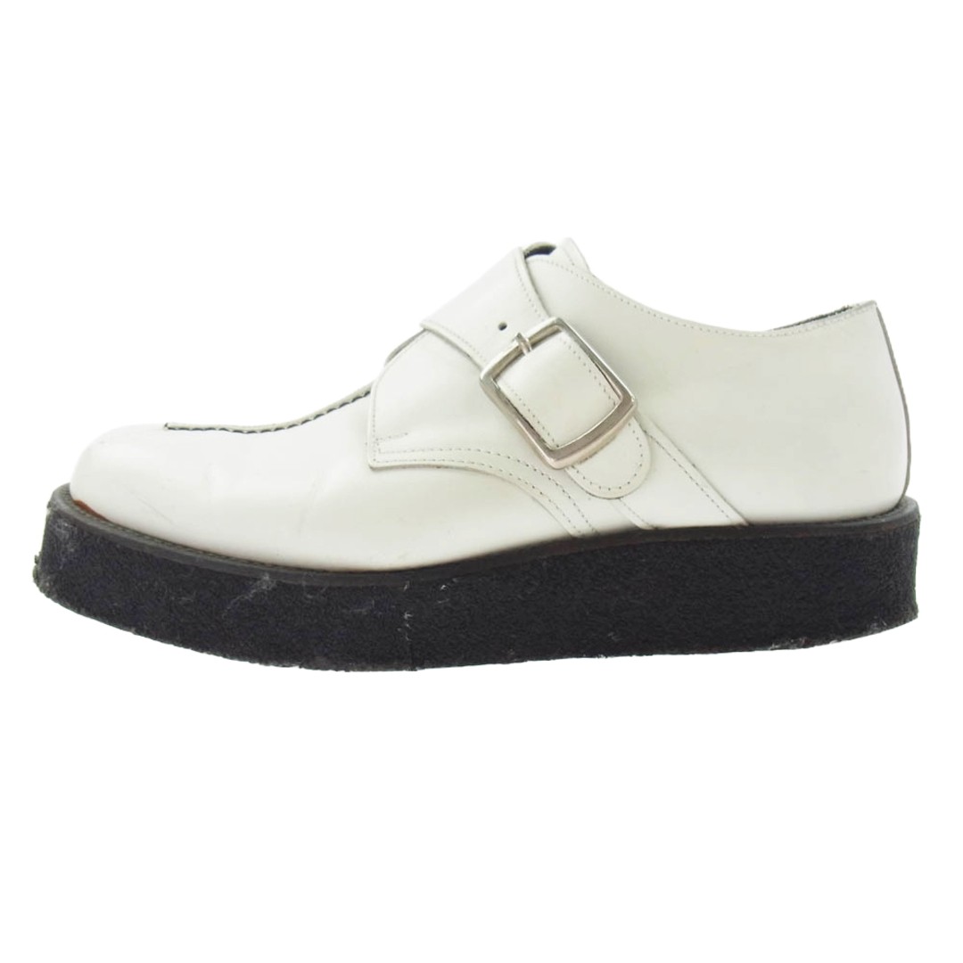 Y's Yohji Yamamoto Monk Strap Leather Shoes White Used LIFE