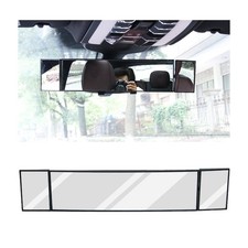 15 x 3.1" Clip-On Wide Angle Convex Rearview Mirror Anti-Glare Universal Car