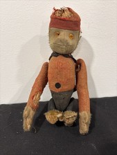 Vtg 1920 s SCHUCO STEIFF BELLHOP Tumbling MONKEY - Works