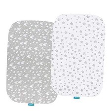 Bassinet Sheets Compatible for AirClub/GoFirst/MiClassic Bedside Sleeper Gray