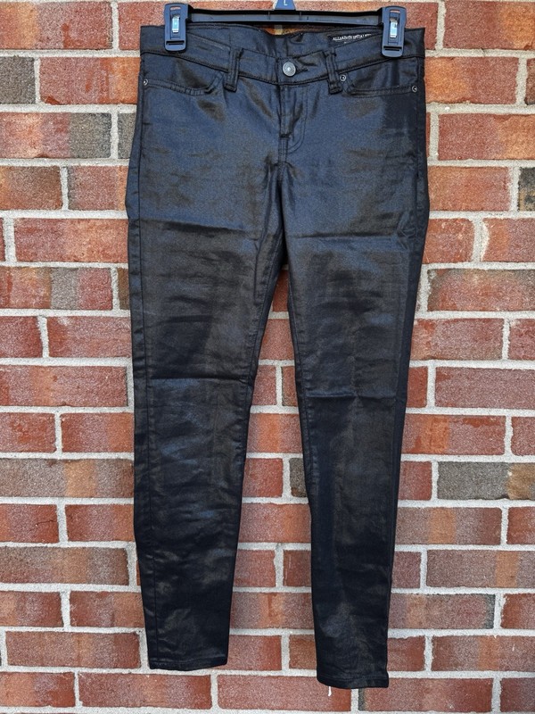 All Saints Black Jeans Size 26W Fits Like 25 Women’s Sexy Back Zipper