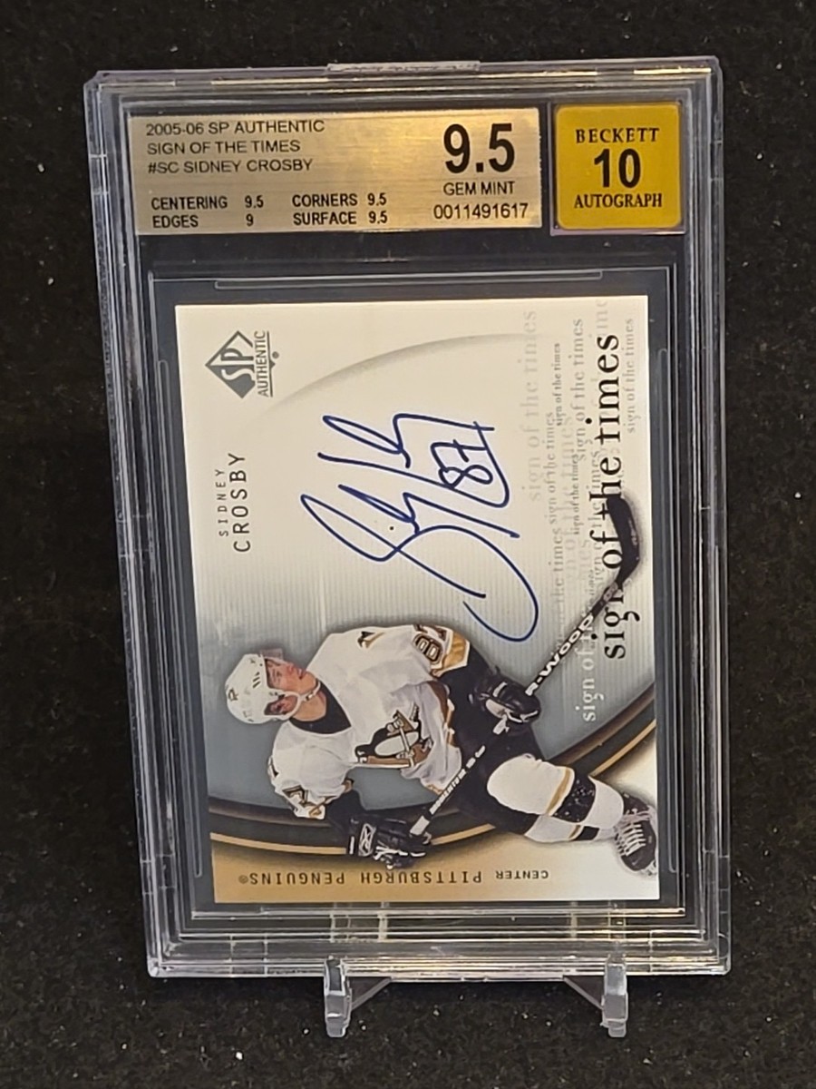 2005-06 SP Authentic - Sign of the Times Sidney Crosby #SC (AU, RC