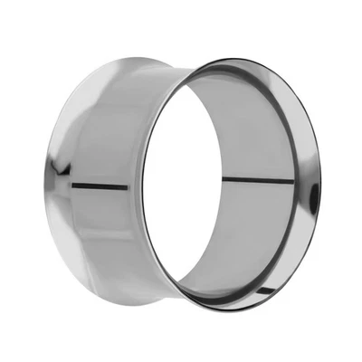 Treuheld® - Flesh Tunnel - Titan - Silber - Double Flared - 9 Größen (6618) - Bild 1 von 4