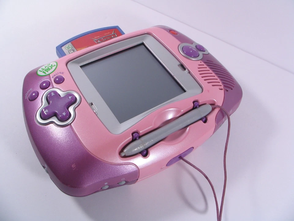 Pink/Purple LeapFrog Leapster Learning Game System Lot With 18 Games Model 20209 - Image 4 of 4
