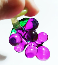 Grapes Blowing Glass Art Fancy Figurines Handmade Collectible Deco